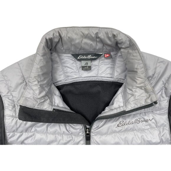 Eddie Bauer FreeHeat Puffer Lightweight Hideaway Hood Hooded Jacket Men's Small - Picture 3 of 9